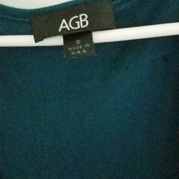 AGB Womens size small blue layered 3/4 sleeve blouse - Picture 3 of 3